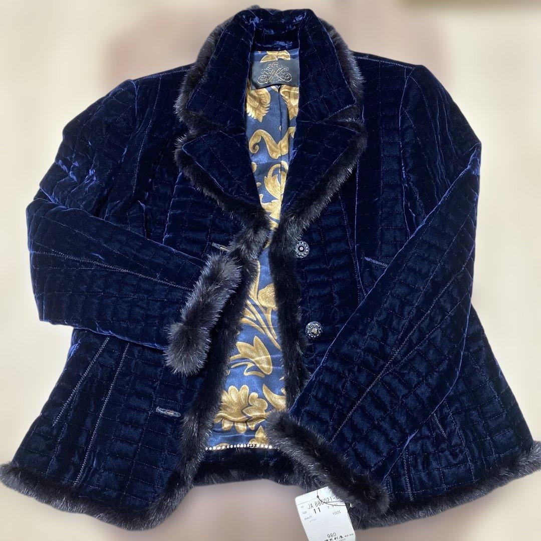 伊太利屋 テイラードジャケット 新品未使用タグ付 濃紺 サイズL 11号