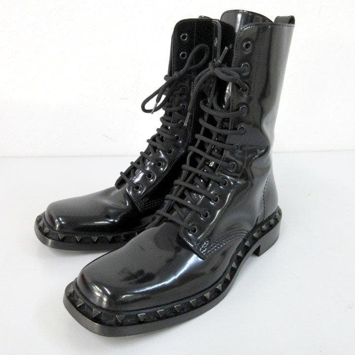 SALE定価16,5万円の6割引ヴァレンティノ新品箱付イタリア製レザーブーツ