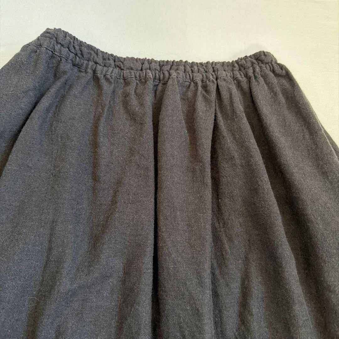 ネストローブnest robeリネンウール✨ダークグレー✨サルエルパンツ