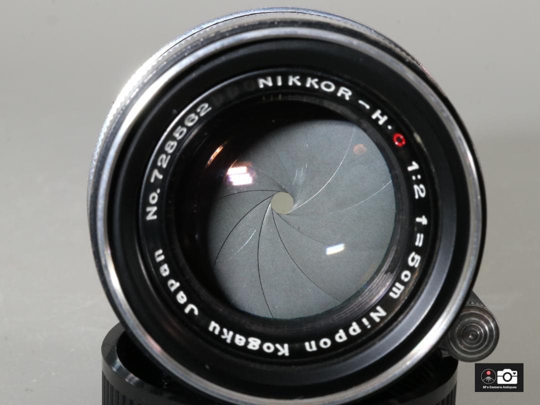 美品Nikkor H C 5ｃm F/2 黒帯ライカＬ３９レンズ整備済