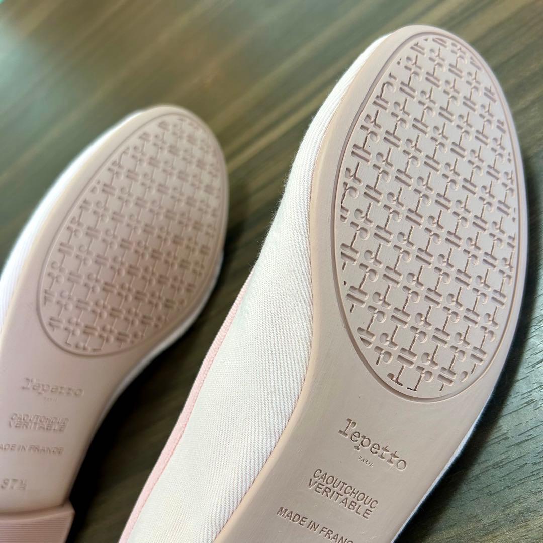 新品未使用　repetto バレエフラットシューズ 37.5 ピンク　23.5