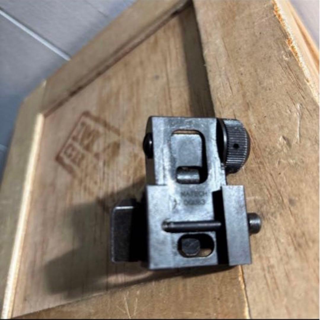 米軍実物　MATECH BUIS 600M M4 M16バックアップリアサイト④