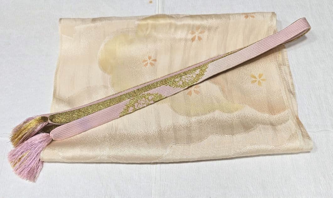 ～専用です～ピンク雪輪訪問着と袋帯・帯揚げ帯締めの4点フルセット