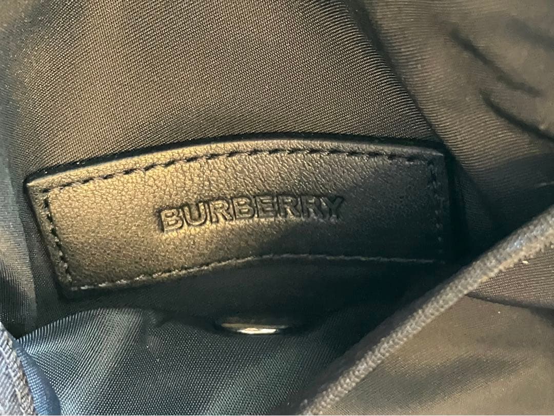 バーバリー BURBERRY ミニショルダーバッグ 黒/白8014730 未使用