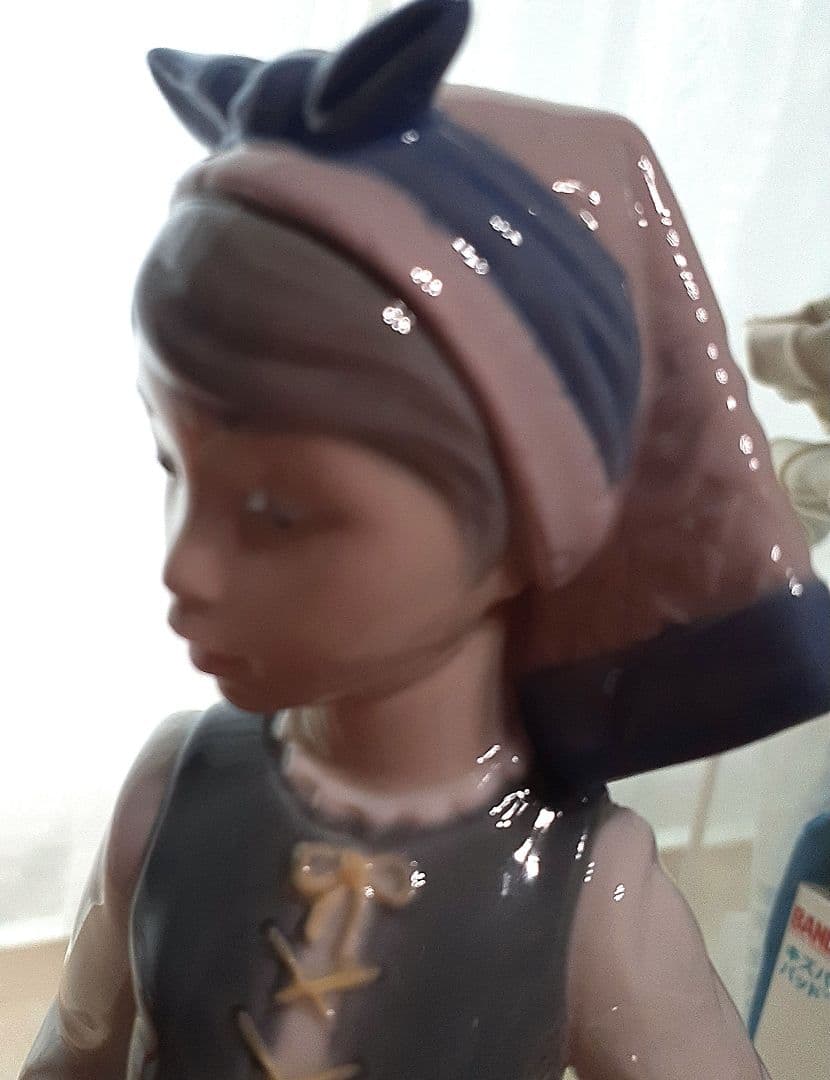 リヤドロ LLADRO 「花車を押す少女」(中古品)