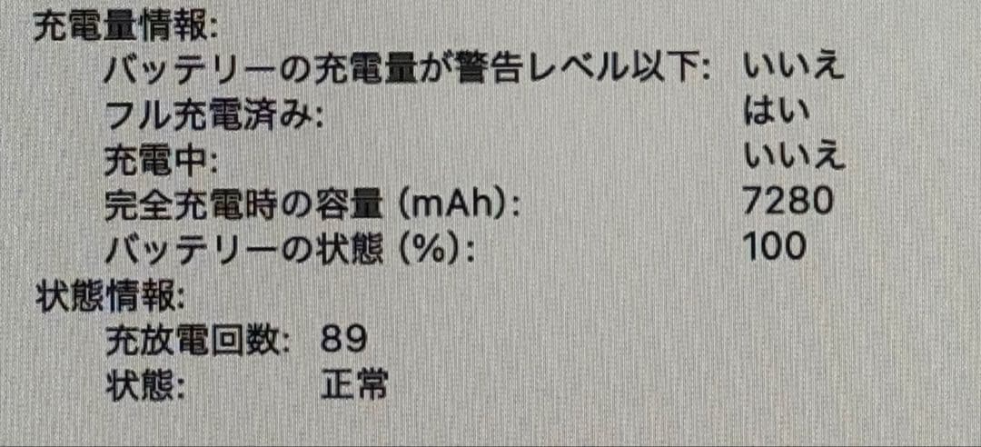 MacBook Pro 16インチ 2019 i9 16GB 1TB