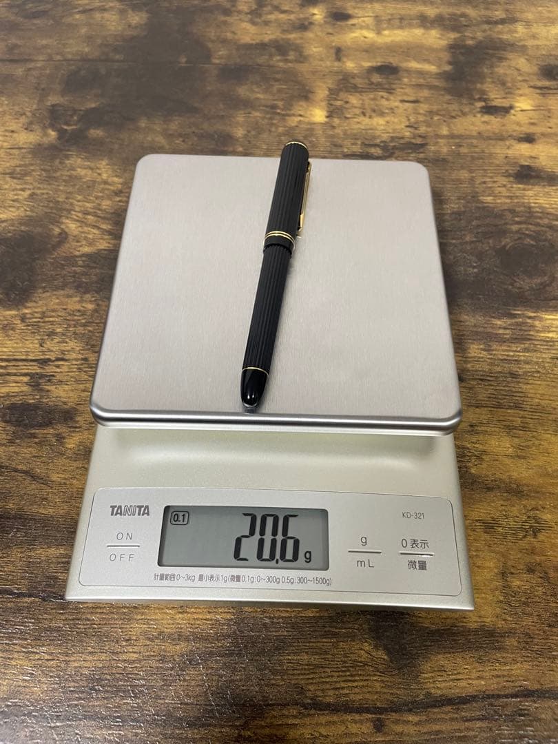 試筆のみ　初代　ジャスタス　14金　万年筆　細字　パイロット　嵌合式　備品付き