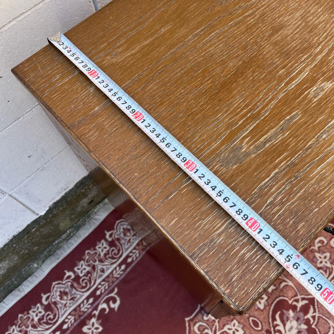 オーク材木製家具◾️パラマウントベッド 脚×キャスター付き チェスト キャビネット