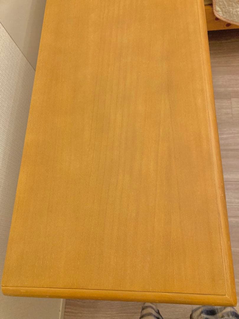 コンソール ナチュラル 木製テーブル 3引き出し付き 軽量 ディスプレイ