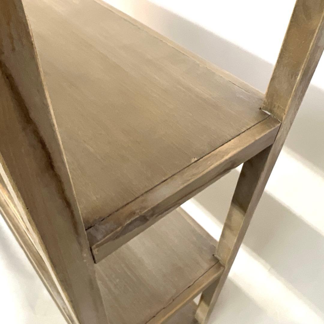 木の棚・ラック・グレーベージュ・ オープンラック・幅90cm 高さ122.5cm