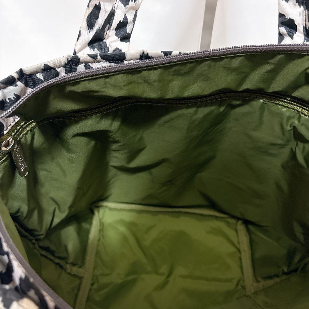 【美品】レスポートサック メゾンドリーファー コラボ レオパード ホワイト