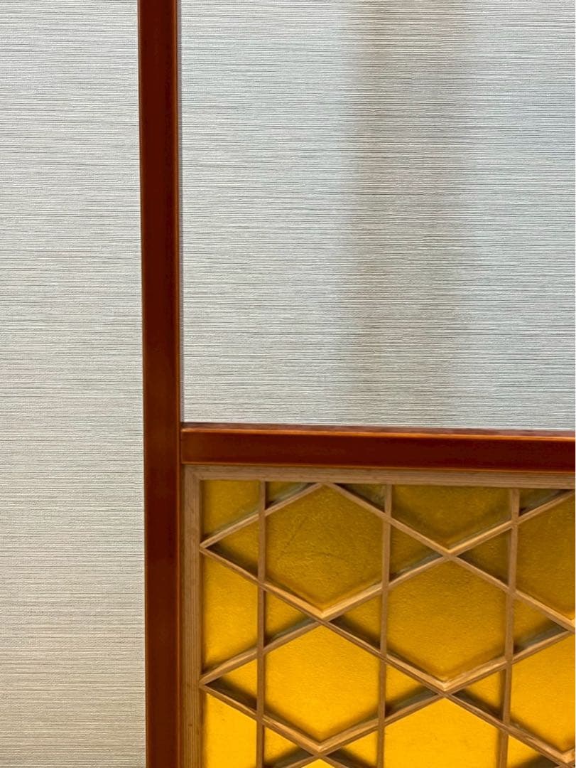 指物師 井川信斎 作 金張組子風炉先屏風 共箱 茶道具