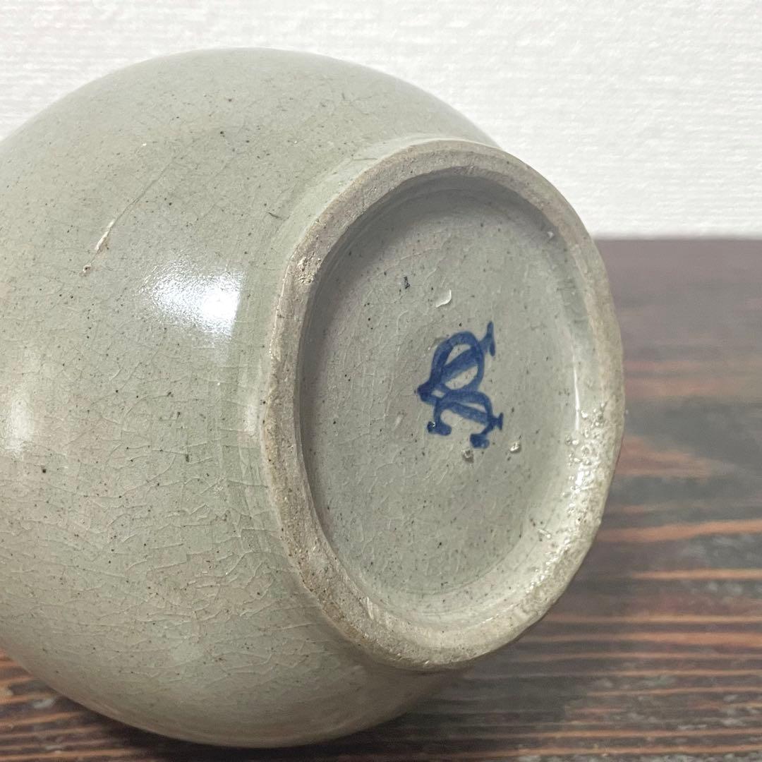 古伊万里 VOC 徳利 染付 草文 花器 花入