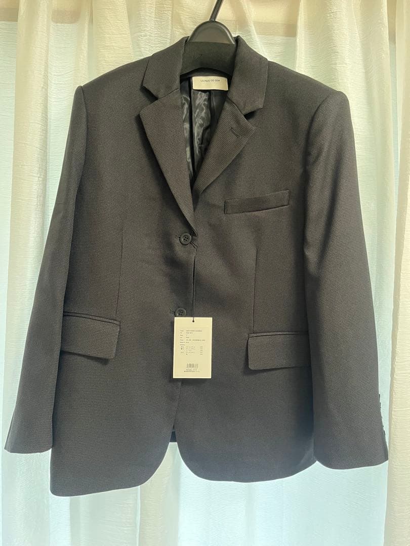 専用　新品check single breasted jacket