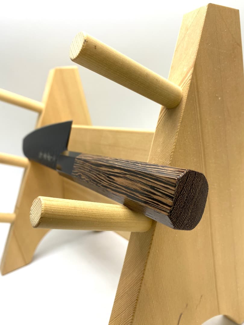 【新品未使用】堺孝行 黒影 三徳包丁 170mm V金10号 鎚目フッ素加工