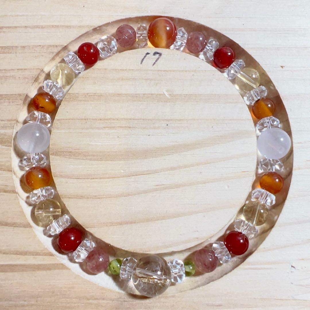 天然石 パワーストーン ブレスレット アンクレット マクラメ アメジスト クロス