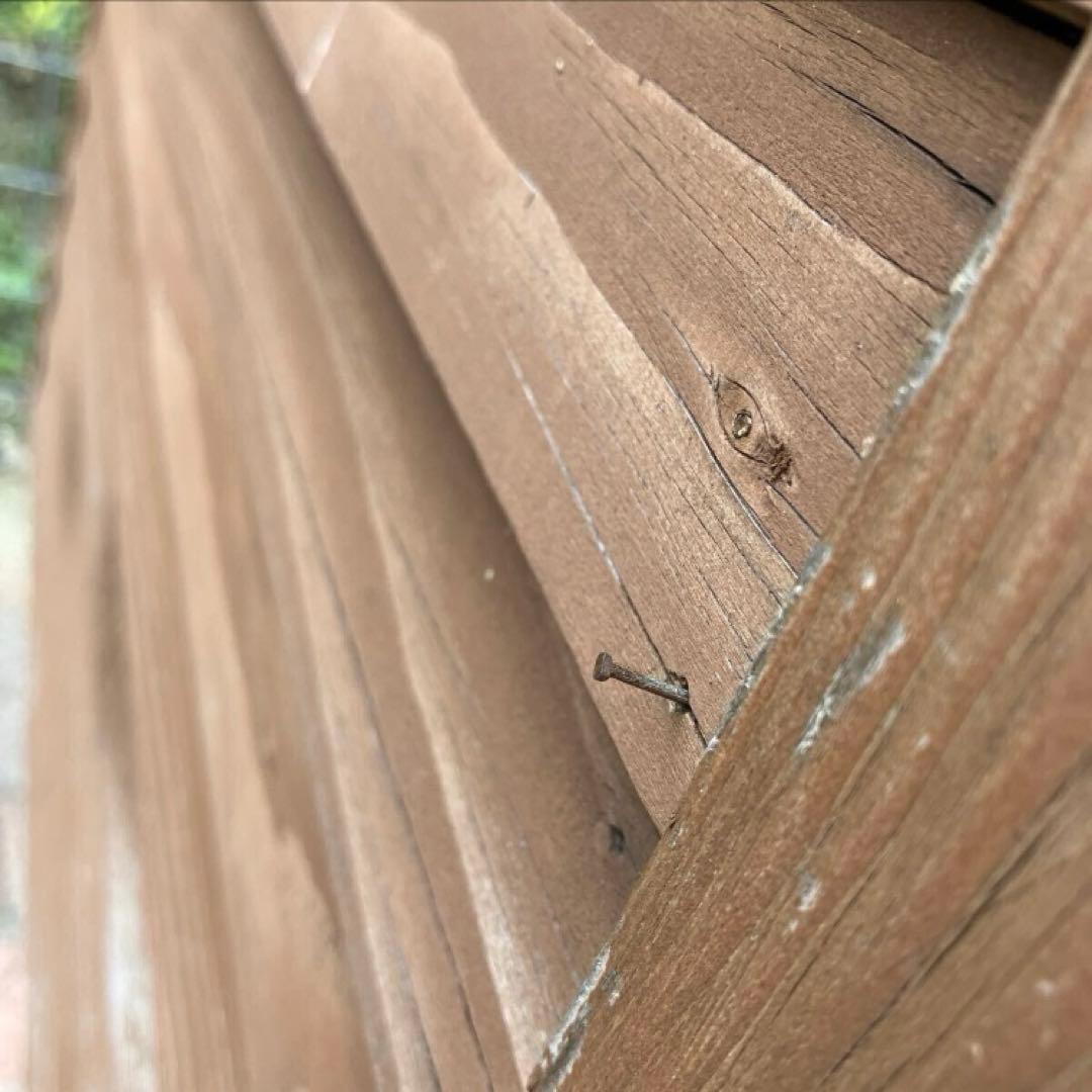 は*ん様 木製屋外小屋 緑と茶色　直接引き取り限定