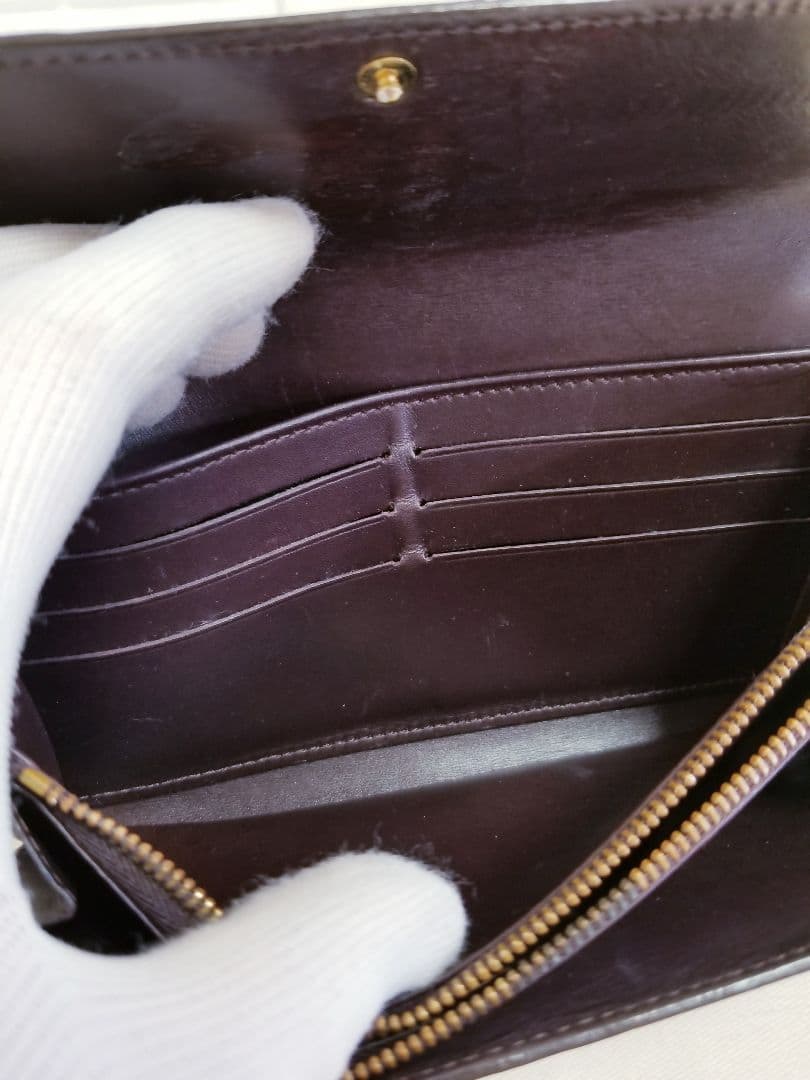 【美品】ルイヴィトン ヴェルニ ポルトフォイユ サラ 二つ折り 長財布