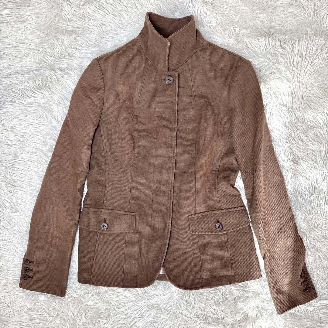 バーバリーロンドン テーラードジャケット ノバチェック イタリア製生地 比翼 M