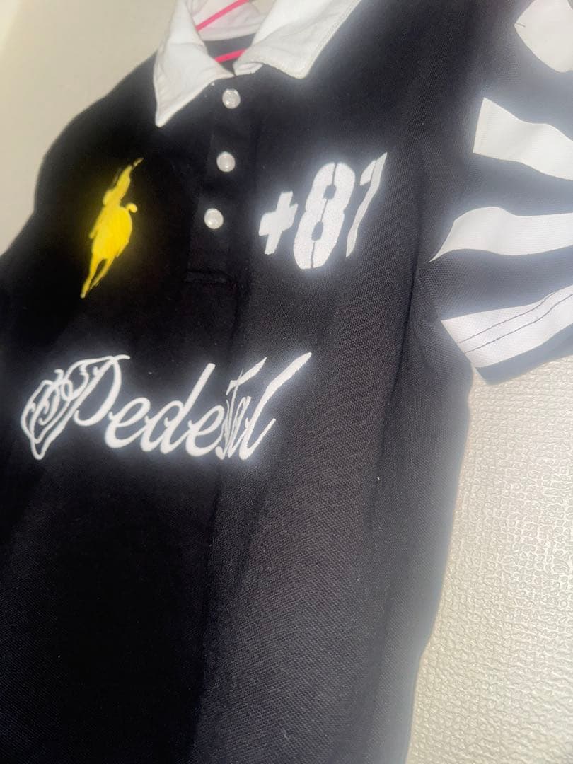 Pedestal 黒 ポロシャツ +81