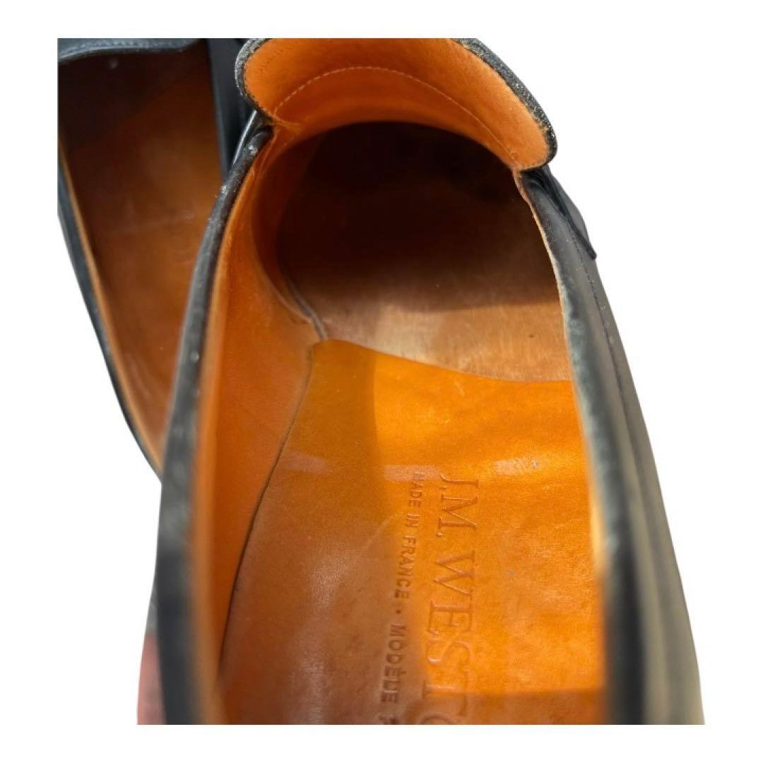 美品 JM WESTON 180 ローファー 6C 純正シューツリー付 ブラック