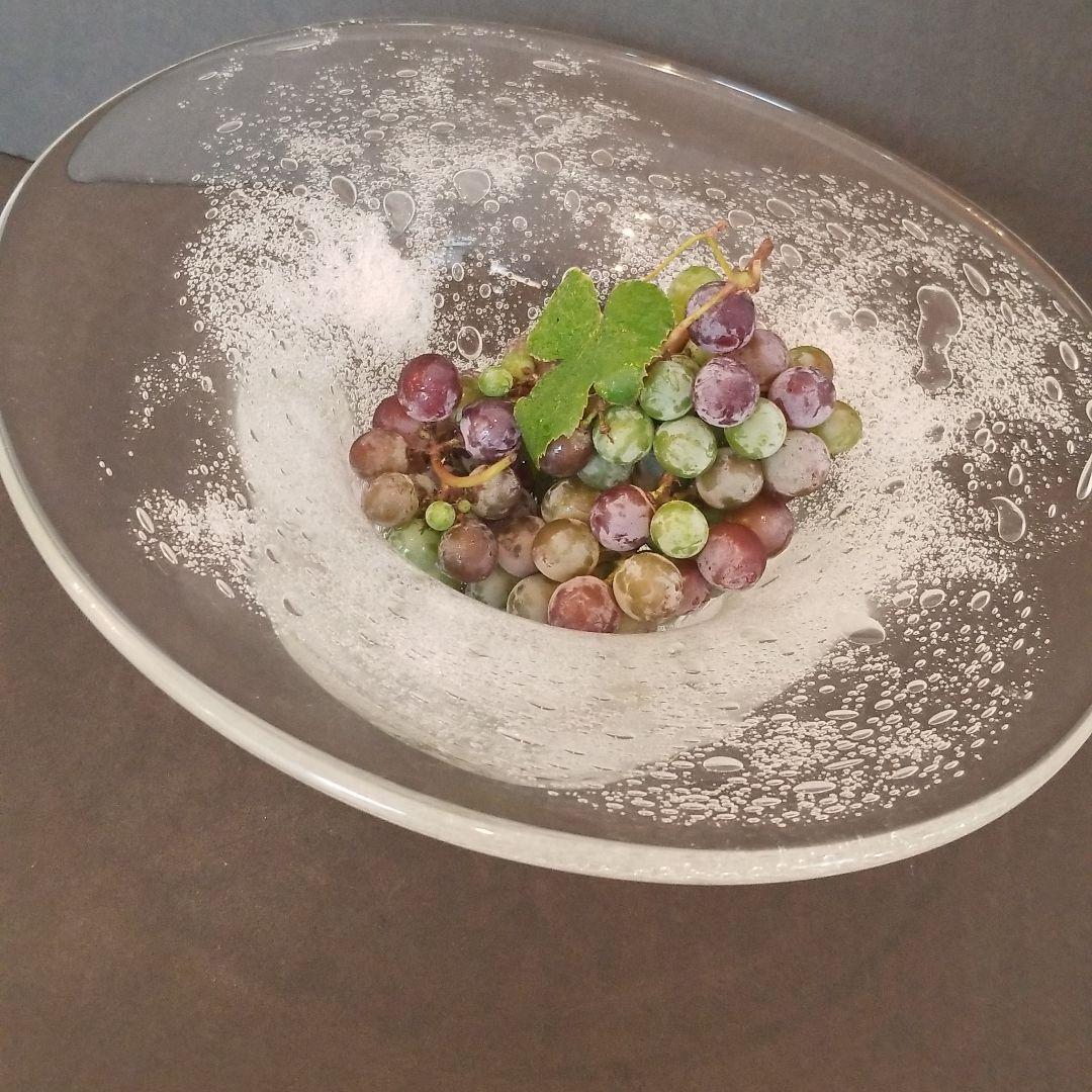 泡あわガラス　帽子型果物ボール