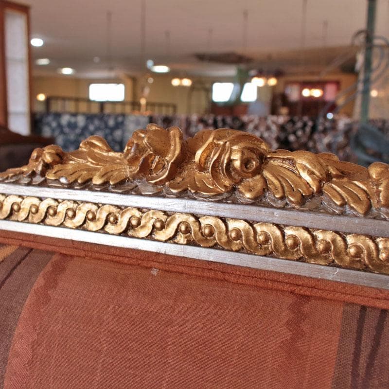 イタリア製二人掛けソファ ダブル クラシック ラブソファ レトロ 122-145