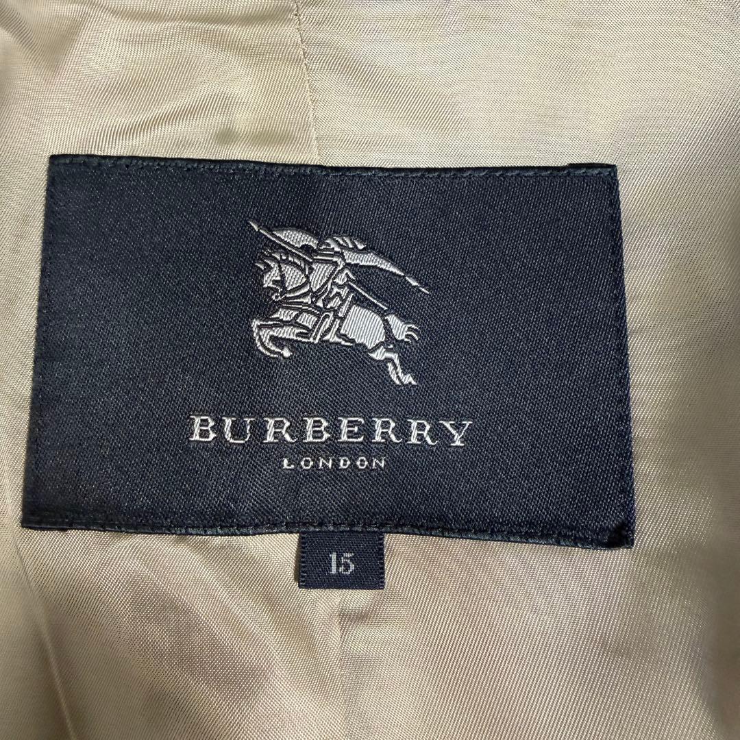 極美品 バーバリーロンドン カシミヤ混 ノバチェック 2way ロングコート 黒