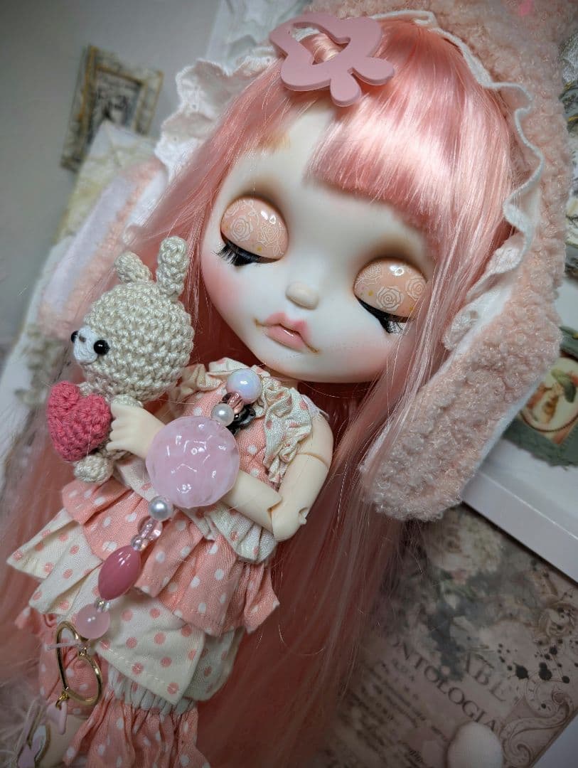 アイシードール❁︎カスタム❁︎pink・rabbit