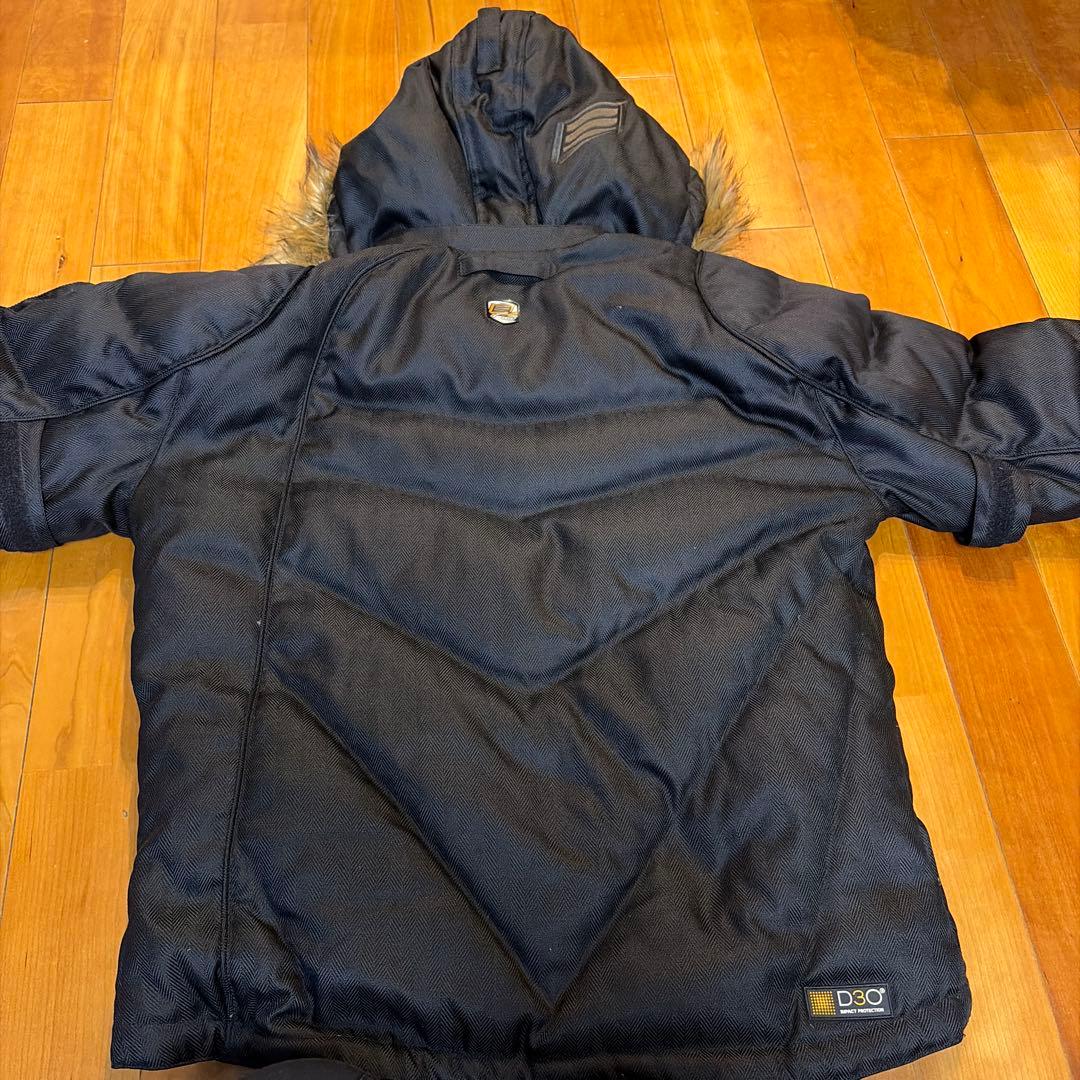 HYOD ファー、プロテクター付きジャケット　LLサイズ　黒