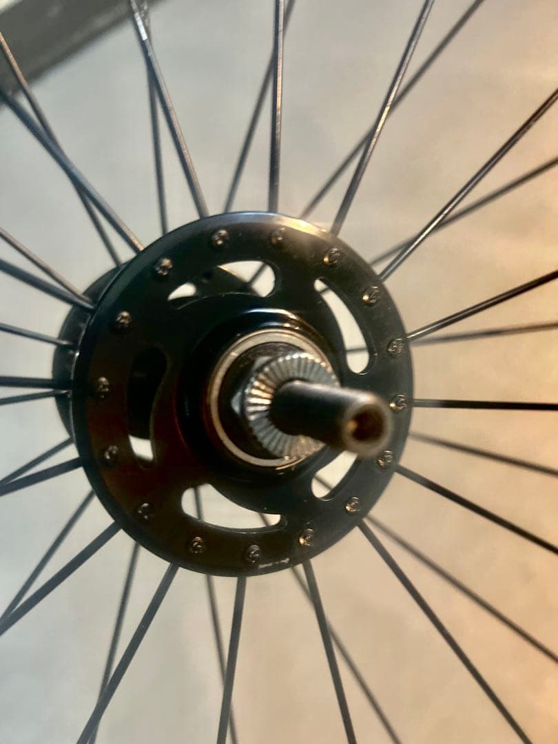 【初期Leader735純正ホイール前輪】重量1.14kg美品ピスト/フリー用