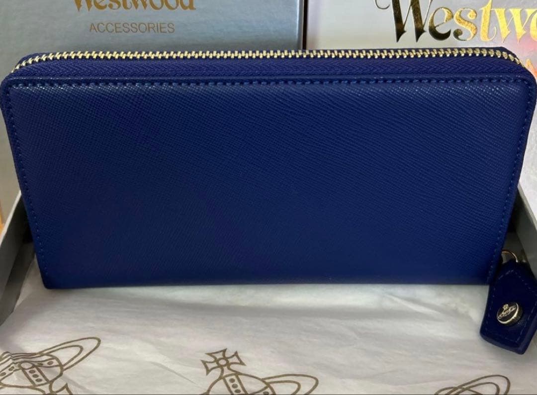 Vivienne Westwood ブルー青色　長財布　 新品・未使用　極美品