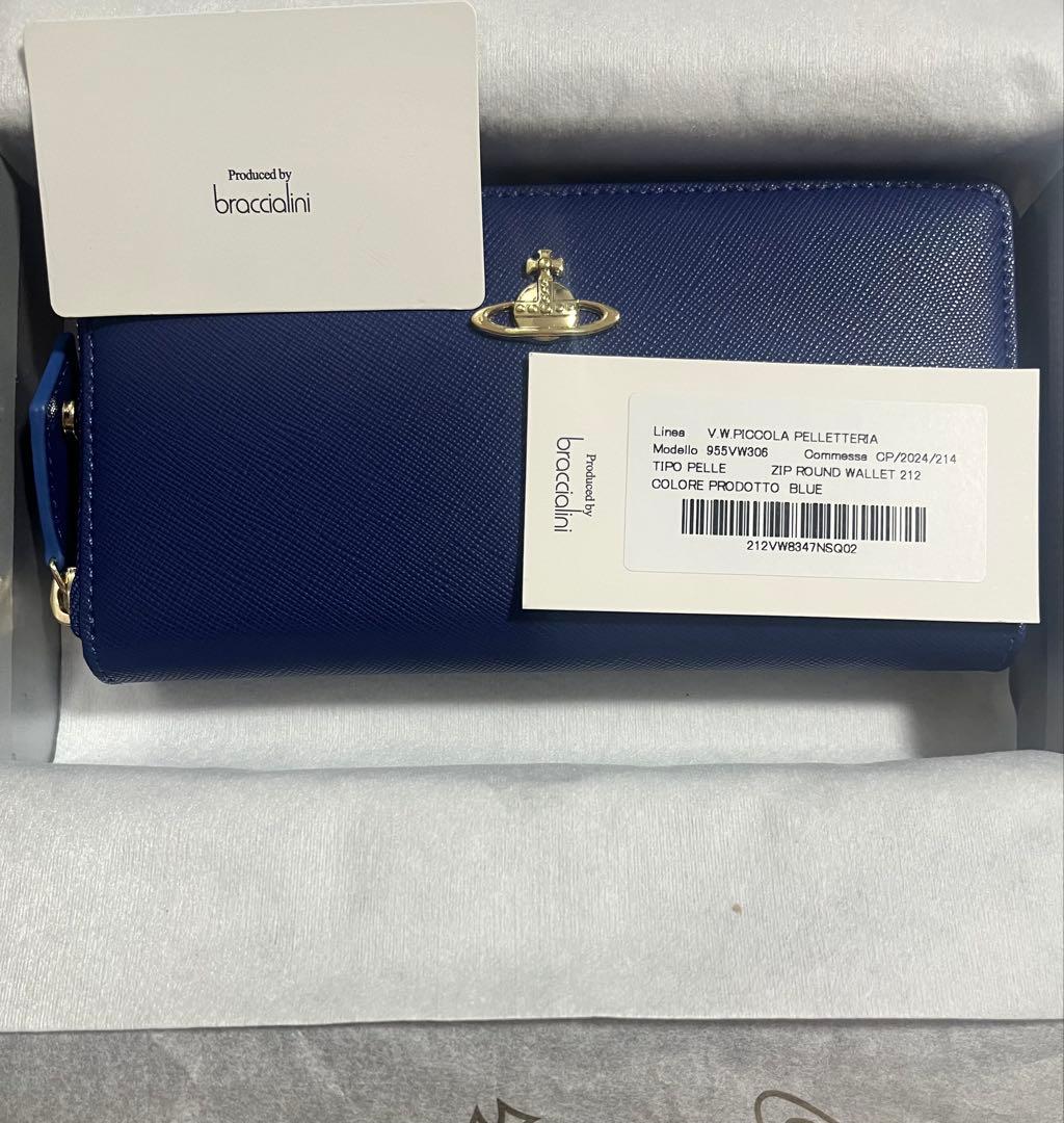 Vivienne Westwood ブルー青色　長財布　 新品・未使用　極美品