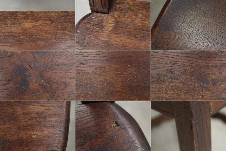 英国 イギリス ヴィンテージ オーク材 クラシカル ダイニングチェア