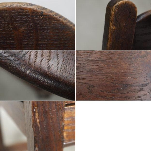 英国 イギリス ヴィンテージ オーク材 クラシカル ダイニングチェア