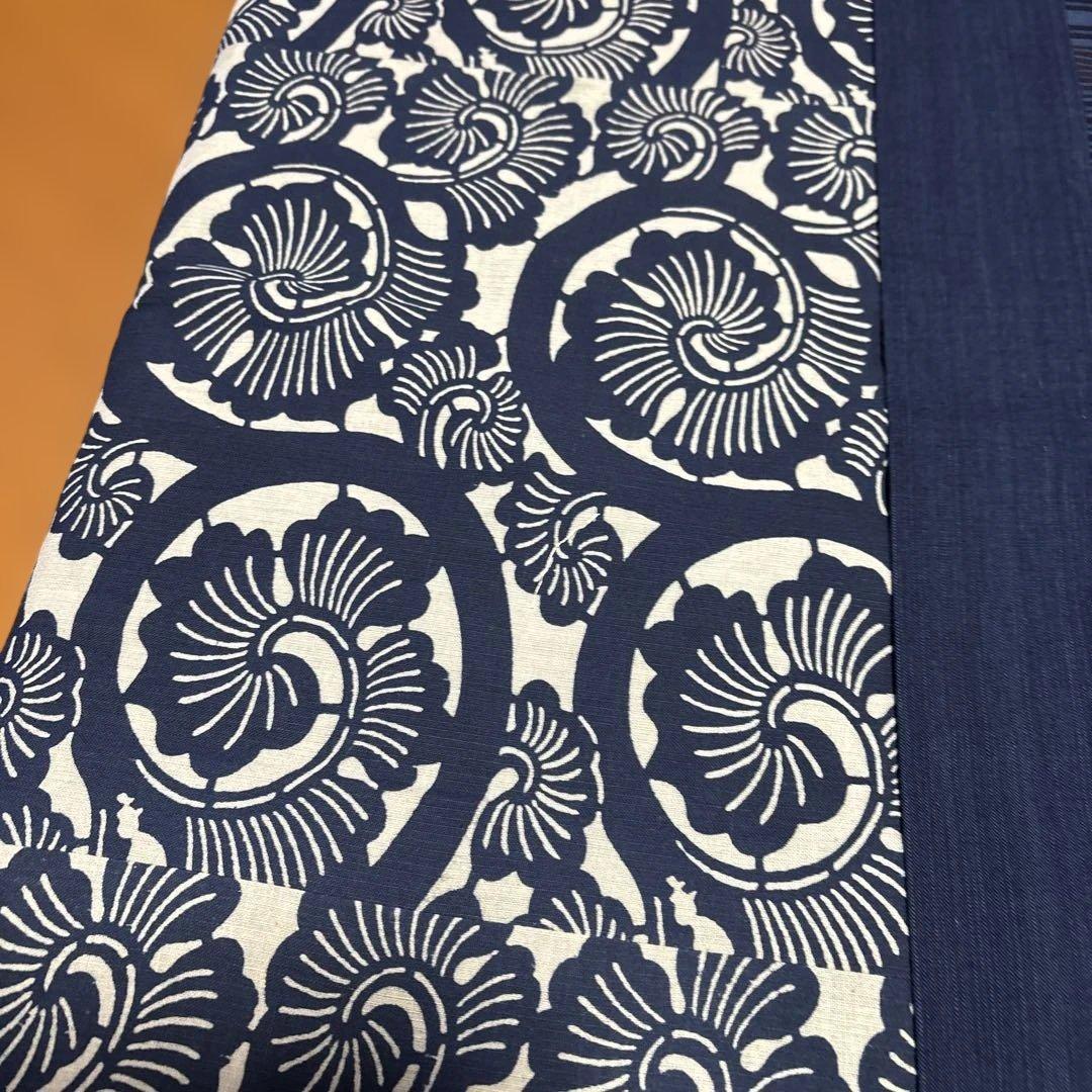 越後片貝紺仁さん　型染めリバーシブルコタツ掛けカバー