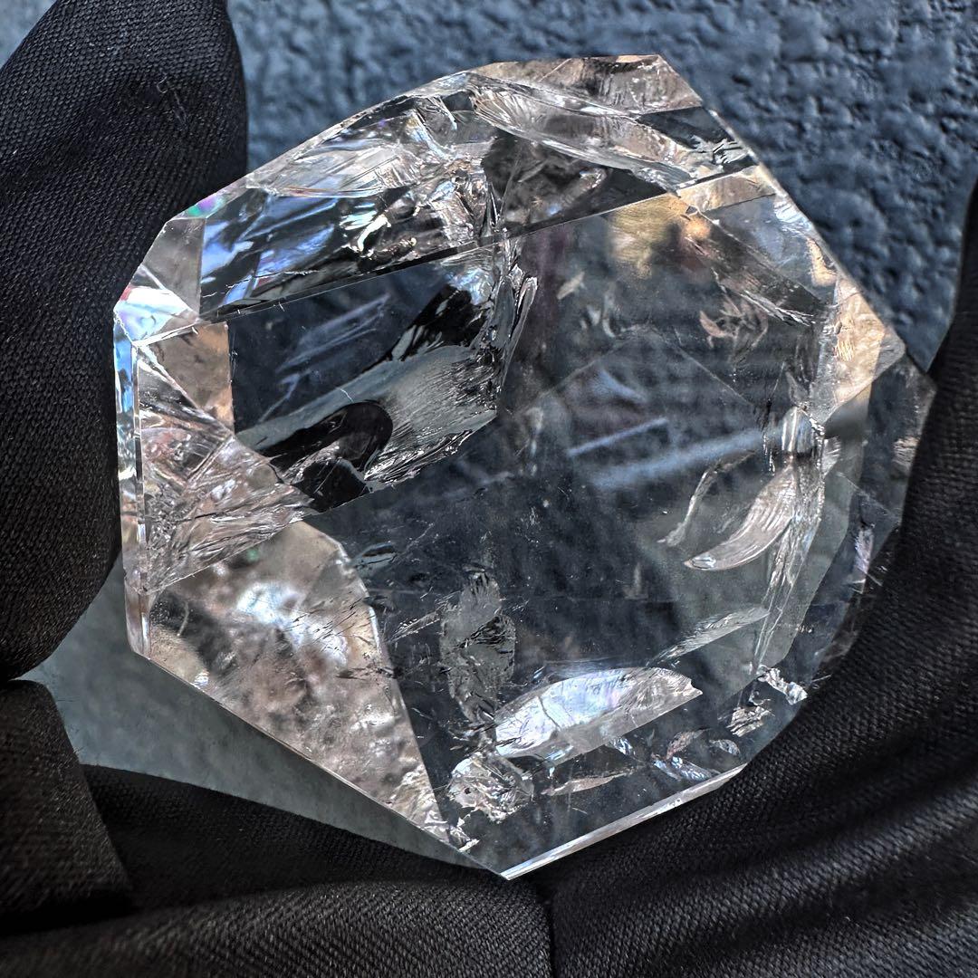 絶品❗アゼツライト☆虹入りアイリスクォーツクリスタルフリー型2点セットA1043