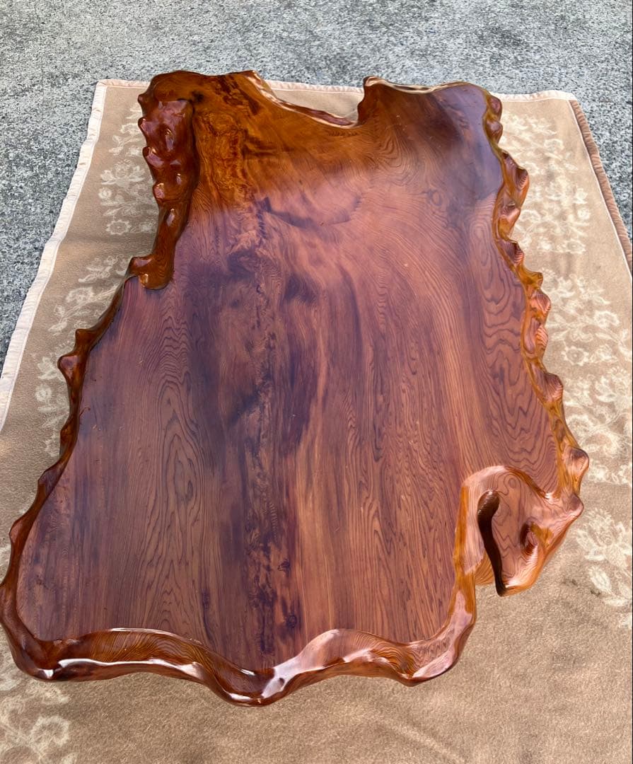 【カカオ様】一枚板 天然木 ローテーブル 130cm幅