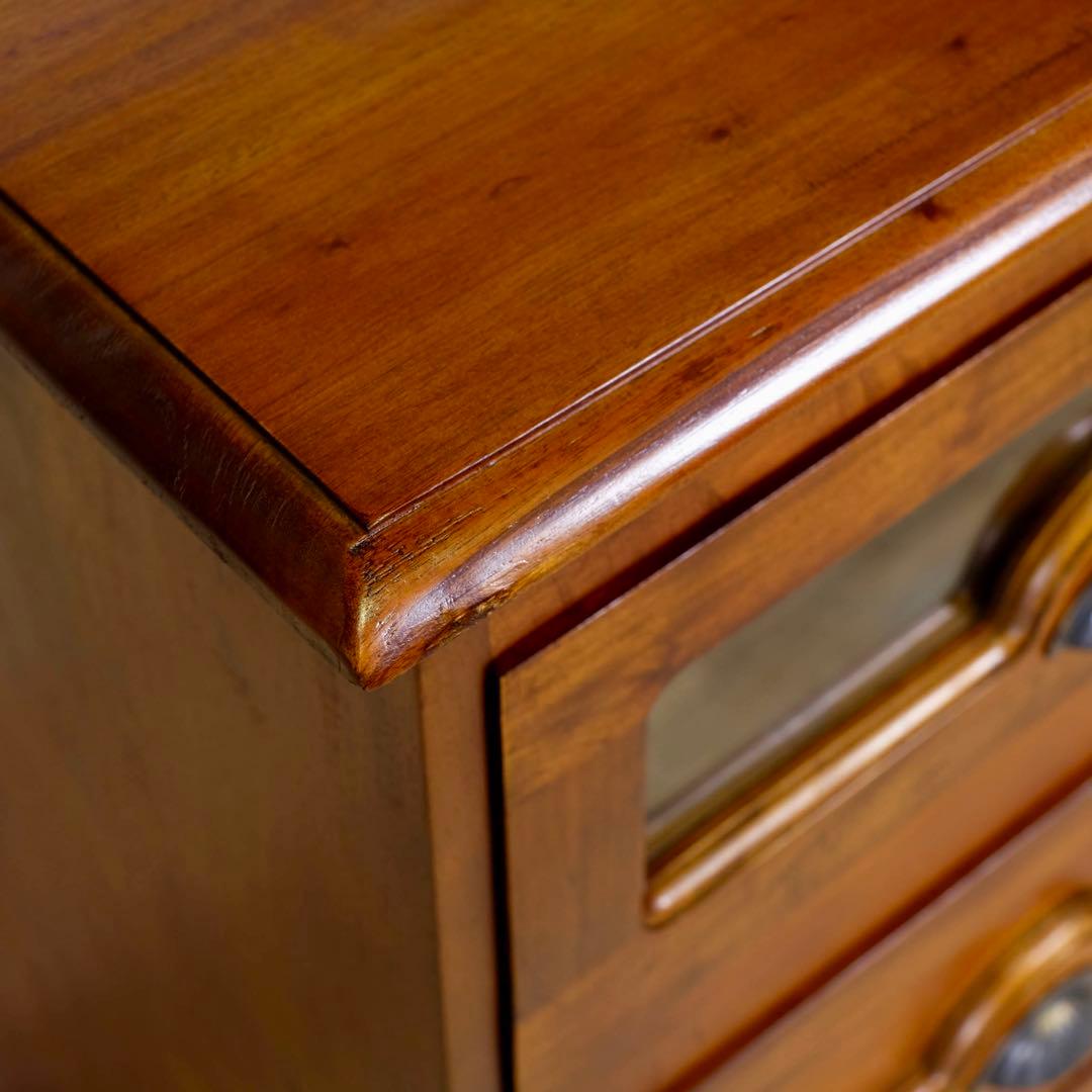 I 新品 アジアン チェスト マホガニー コロニアル カントリー 収納 天然木