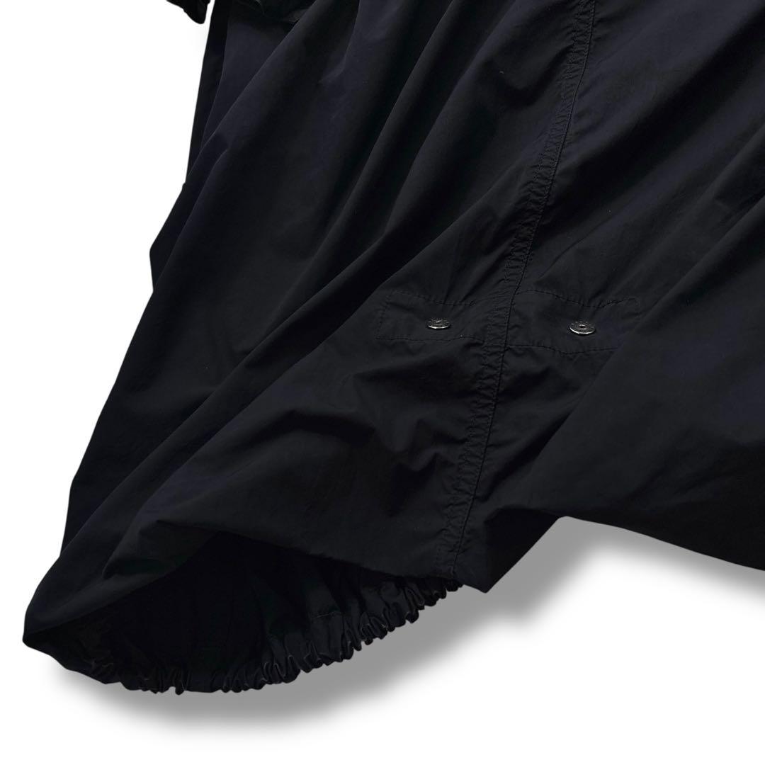 【高級】ATON エイトン　モッズコート　フード　ライナー　ファー　ネイビー