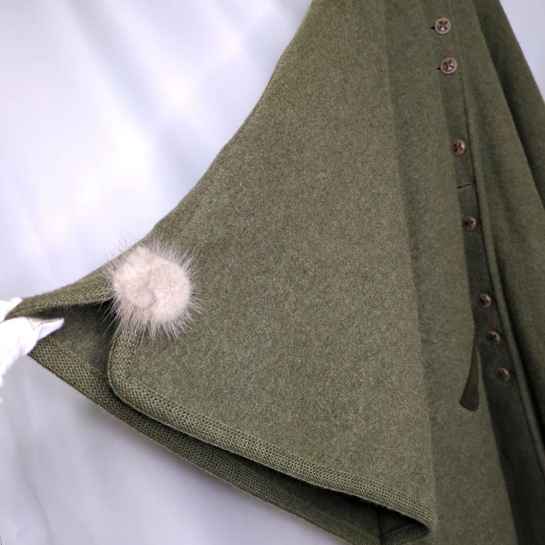 購入者様決定✨GEIGEIR ガイガー ウール マント ゆったりニット ポンチョ