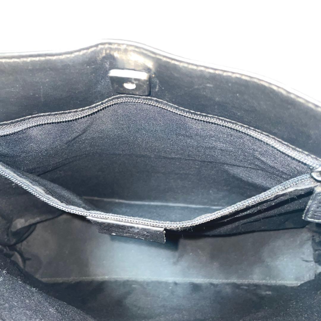 【極美品】GUCCI グッチ　ワンショルダー　キャンバス　レザー　ブラック　黒