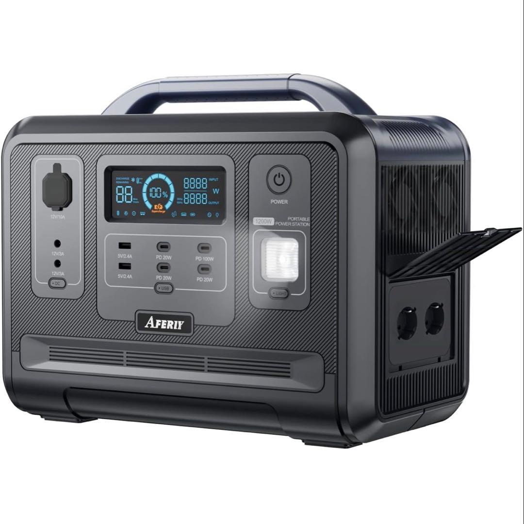 AFERIY 1200 ポータブル電源 1248Wh/390000mAh
