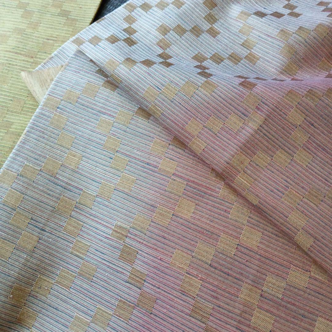 菅原工房 手先二通り　袋帯　霞　リバーシブル　縦縞