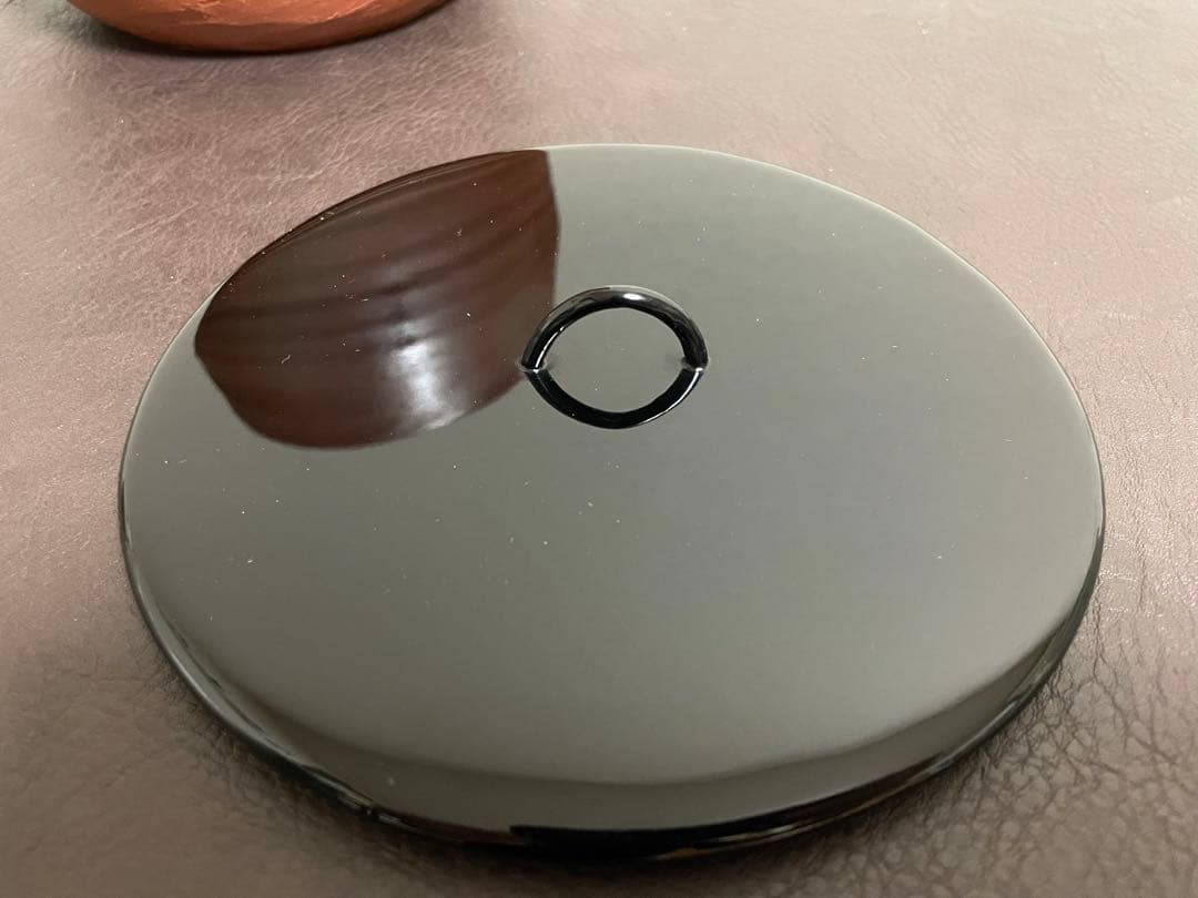 伊勢崎満　備前緋襷　棒ノ先水指　堀内宗完書付　備前焼　水指　茶道具