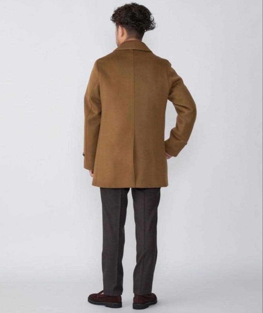 【美品】SHIPS／シップス　ダブルフェイスメルトンカーコート