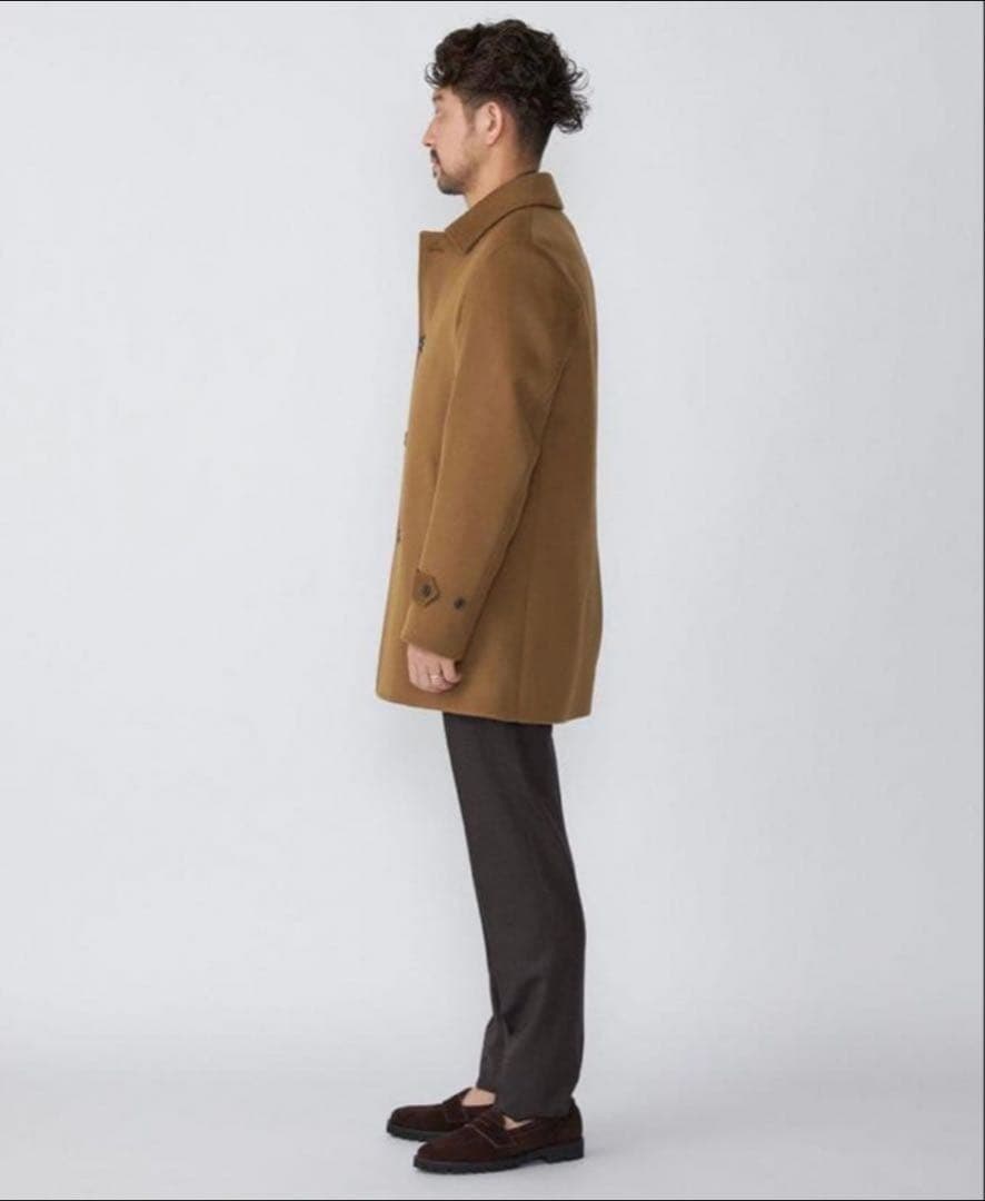 【美品】SHIPS／シップス　ダブルフェイスメルトンカーコート