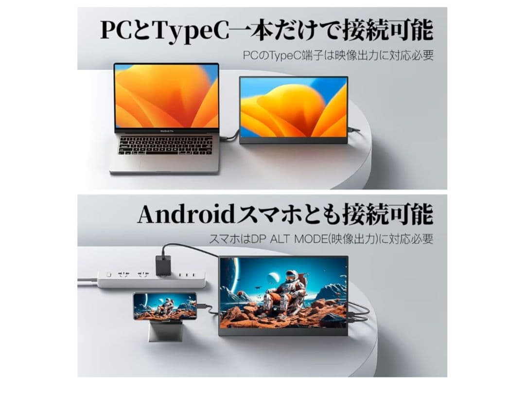 13.3インチ 有機EL 133OLED モバイルモニター cocoper