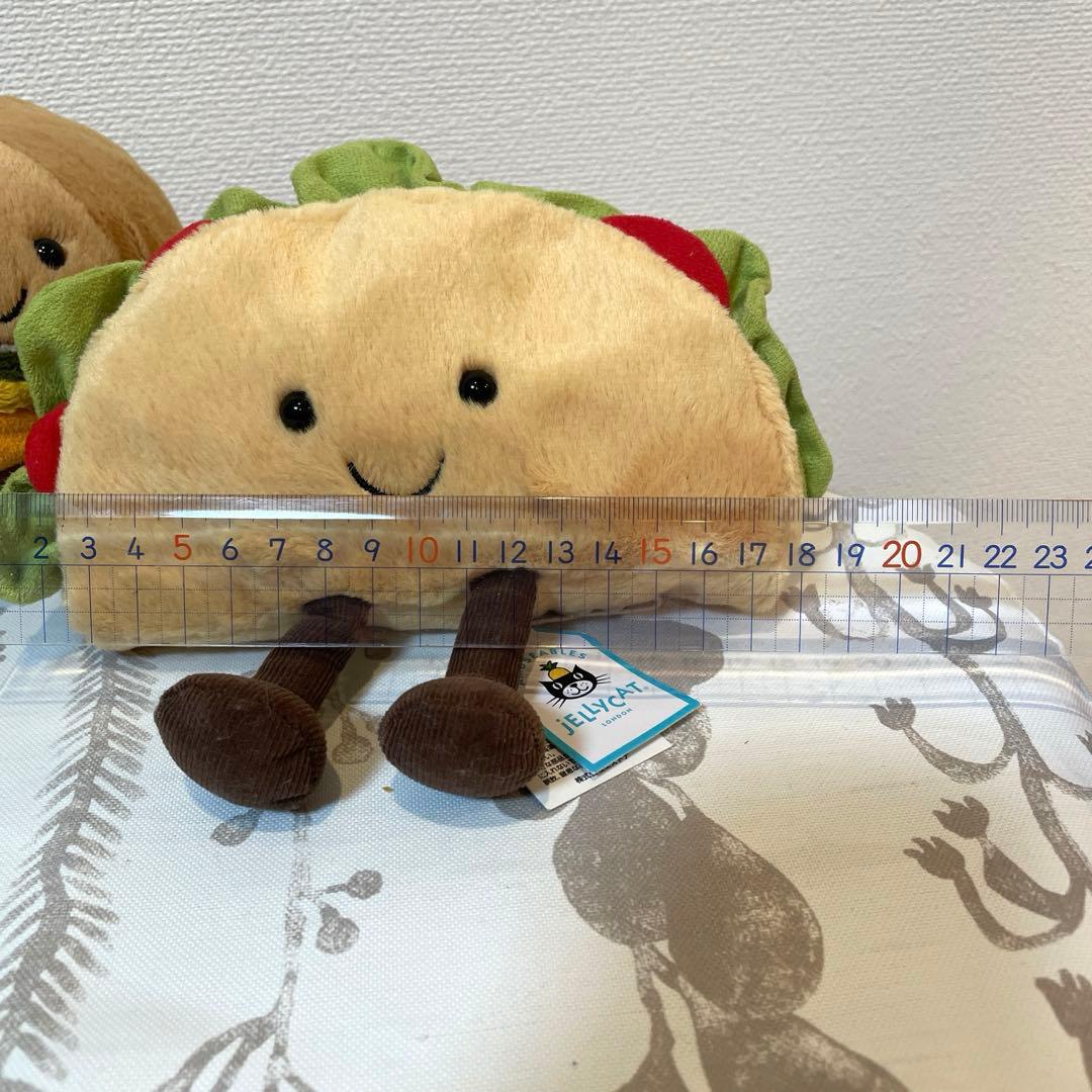 ジェリーキャット　 ぬいぐるみ ハンバーガー　タコス