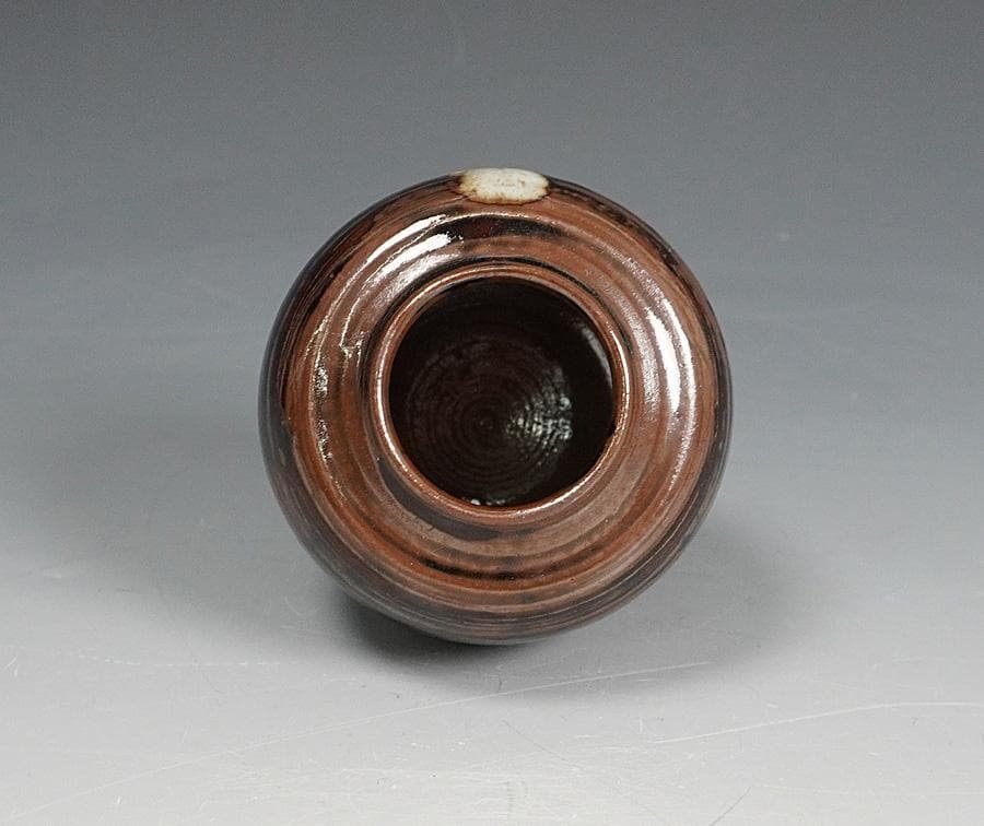 清水茂生 古瀬戸茶入 新紹緞子仕覆